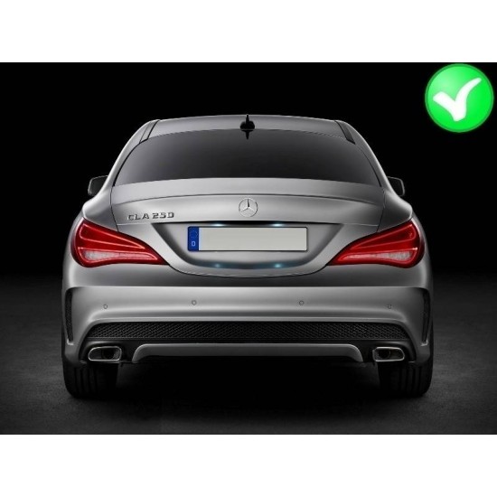 Diffuser Πίσω Προφυλακτήρα Για Mercedes-Benz CLA C117 13-16 Amg 45 Look For Amg Sport Line Version Bumpers Piano Black