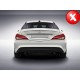 Diffuser Πίσω Προφυλακτήρα Για Mercedes-Benz CLA C117 13-16 Amg 45 Look For Amg Sport Line Version Bumpers Piano Black