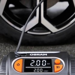 Κομπρεσέρ - Κομφλέρ Αέρος Αυτοκινήτου Ψηφιακό , Φακός 2 σε 1 Osram TYREinflate 2130 12V 180W OTI2130