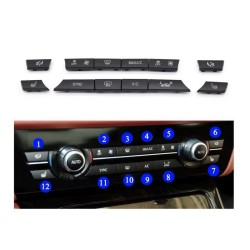 Ανταλλακτικά Κουμπιά Κλιματισμού Για Bmw Σειρά 5 F10 F11 / 6 F06 F12 F13 / 7 F01 F02 F03 F04 12 Τεμάχια