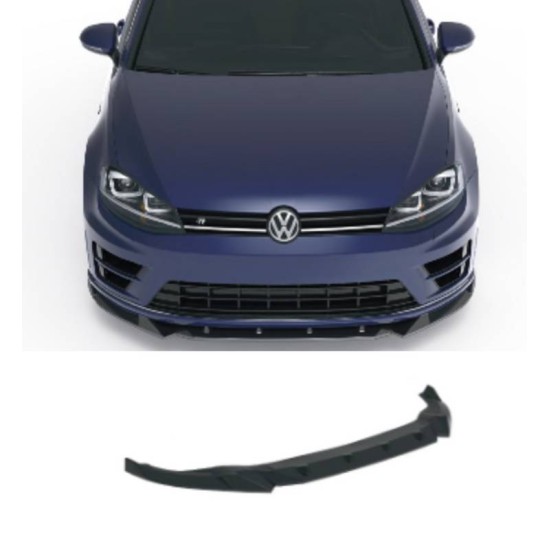 Μπροστινό Spoiler Για VW Golf VII (7) 12-17 R & R-Line Έκδοση Glossy Black Apex