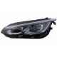 Μπροστινά Φανάρια Set Για Vw Golf VIII (8) 19-24 R Look DRL & Dynamic Φλας Μαύρα Με Χρώμιο Με Μοτέρ Carner