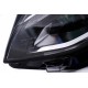 Μπροστινά Φανάρια Set Για Vw Golf VIII (8) 19-24 R Look DRL & Dynamic Φλας Μαύρα Με Χρώμιο Με Μοτέρ Carner