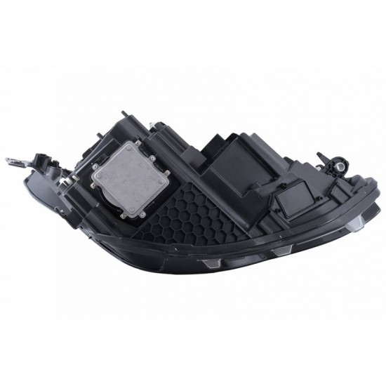 Μπροστινά Φανάρια Set Για Vw Golf VIII (8) 19-24 R Look DRL & Dynamic Φλας Μαύρα Με Χρώμιο Με Μοτέρ Carner