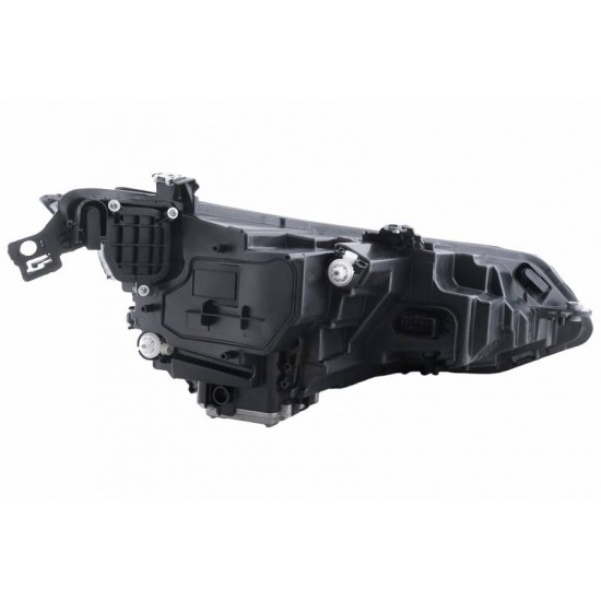 Μπροστινά Φανάρια Set Για Vw Golf VIII (8) 19-24 R Look DRL & Dynamic Φλας Μαύρα Με Χρώμιο Με Μοτέρ Carner