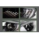 Μπροστινά Φανάρια Set Για Skoda Octavia mk3 2014-2017 DRL Μαύρα Carner