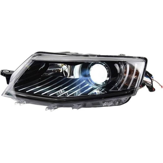 Μπροστινά Φανάρια Set Για Skoda Octavia mk3 2014-2017 DRL Μαύρα Carner