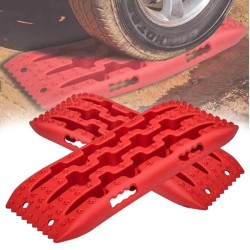 Αντιολισθητικά Βοηθητικά Πέδιλα Πρόσφυσης Anti-Skid Pads Κόκκινα Πλαστικά 58x33cm 2 Τεμάχια