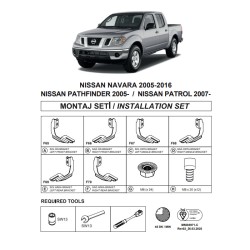 Βάσεις Πλαινών Σκαλοπατιών (Dma) Για Nissan Navara 2005-2015 Pk D40