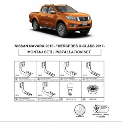Βάσεις Πλαινών Σκαλοπατιών (Dma) Για Nissan Navara 2015- Pk D23