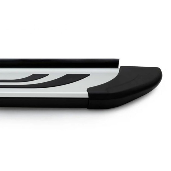 Πλαινά Σκαλοπάτια FABA (Silver-Black-193cm) 2 Τεμάχια Αλουμινίου Χωρίς Βάσεις Πλαινά Σκαλοπάτια FABA (Silver-Black-193cm) 2 Τεμάχια Αλουμινίου Χωρίς Βάσεις