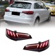 Πισινά Φανάρια Set Για Audi A3 8V 2013-2019 Sportback Led Bar Κόκκινο/Φιμέ