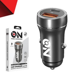 Φορτιστής Αναπτήρα Αυτοκινήτου Με 2 Θύρες Usb & USB-c 12-24V Μαύρος