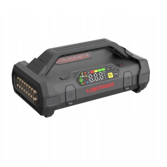 Εκκινητής Μπαταριών Αυτοκινήτου, Powerbank, Κομπρεσσέρ Αέρος 150PSI, Φακός Led 4 Σε1 Lokithor JA301 PRO 12 Volt 2500A