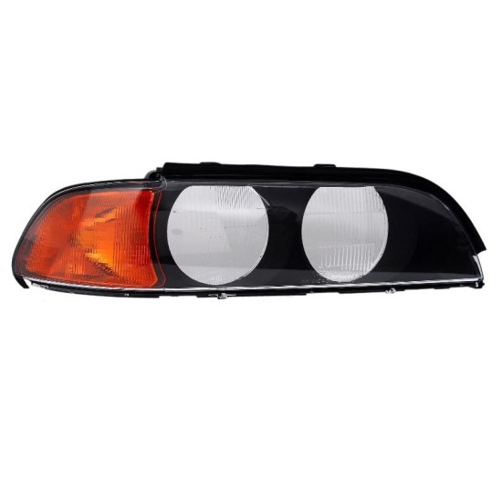 Κρύσταλλο Φαναριού Δεξί Για Bmw 5 E39 1995-2000 Με Πορτοκαλί Φλας 1 Τεμάχιο