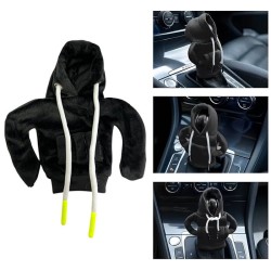 Διακοσμήτικο Κάλυμμα Universal "Φούτερ Με Κουκούλα" Μαύρο Για Πόμολο Ταχυτήτων