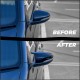 Καπάκια Καθρεφτών Για VW Golf VI (6) 08-12, Touran 10-15 R Look Κουμπωτά Μαύρο Γυαλιστερό 2 Τεμάχια