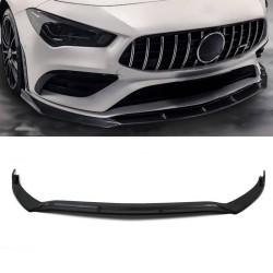 Μπροστινό Spoiler Για Mercedes-Benz CLA C118 / X118 19-23 Amg Line & Amg 35 Γυαλιστερό Μαύρο 3 Τεμάχια