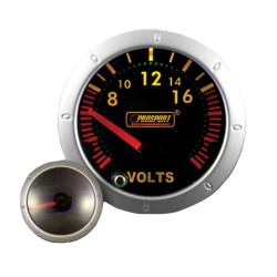 Βολτόμετρο Prosport Diamond Mirror Look Φιμέ 52mm 90 Μοίρες Με 7 Χρώματα Βολτόμετρο Prosport Diamond Mirror Look Φιμέ 52mm 90 Μοίρες Με 7 Χρώματα