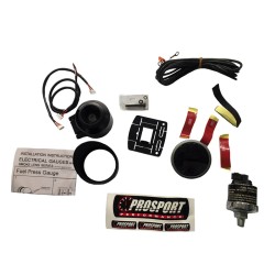 Όργανο Πίεσης Βενζίνης Prosport Μαύρο 52mm Ηλεκτρικό Με Αισθητήρα 270 Μοίρες Όργανο Πίεσης Βενζίνης Prosport Μαύρο 52mm Ηλεκτρικό Με Αισθητήρα 270 Μοίρες