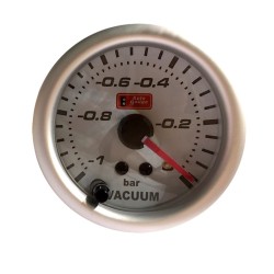 Όργανο Υποπίεσης Αέρα Vacuum Auto Gauge Λευκό 52mm Με 7 Χρώματα Όργανο Υποπίεσης Αέρα Vacuum Auto Gauge Λευκό 52mm Με 7 Χρώματα