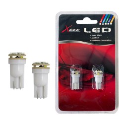 Λάμπες Led T10 9S 12volt White 6000k X-Tec 2 Τεμάχια Λάμπες Led T10 9S 12volt White 6000k X-Tec 2 Τεμάχια