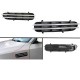 Πλαινές Γρίλιες Φτερών Για Bmw 5 E60 03-10 M5 Look Μαύρο / Χρώμιο 2 Τεμάχια