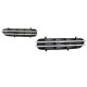 Πλαινές Γρίλιες Φτερών Για Bmw 5 E60 03-10 M5 Look Μαύρο / Χρώμιο 2 Τεμάχια