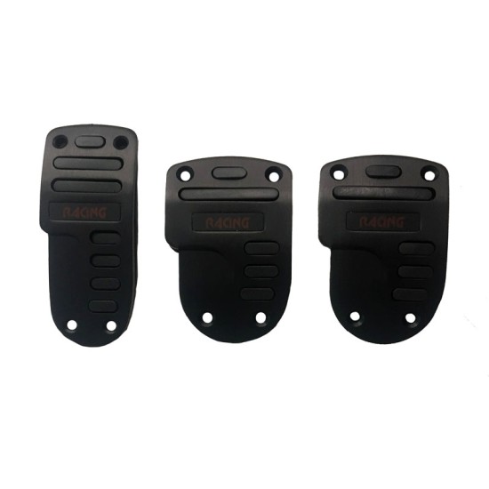 Πεντάλ Αλουμινίου Universal Racing Μαύρο Χρώμα Σετ 3 Τεμάχια