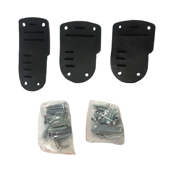 Πεντάλ Αλουμινίου Universal Racing Μαύρο Χρώμα Σετ 3 Τεμάχια