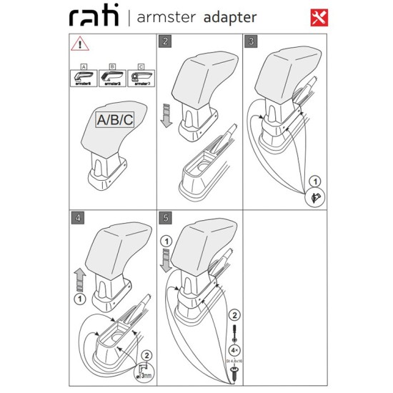 Βάση Τεμπέλη Ειδική Για Fiat Grande Punto 05-18 / Fiat Linea 07-15 Armster Rati 1 Τεμάχιο
