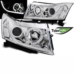 Μπροστινά Φανάρια Set Για Chevrolet Cruze 09-12 Tube DRL Χρωμίου H7/H1 Manual Sonar