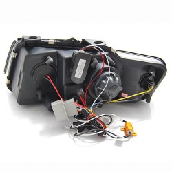 Μπροστινά Φανάρια Set Για Audi A4 B6 Cabrio 02-04 DRL Μαύρα H1/H1 Με Μοτέρ Junyan Μπροστινά Φανάρια Set Για Audi A4 B6 Cabrio 02-04 DRL Μαύρα H1/H1 Με Μοτέρ Junyan