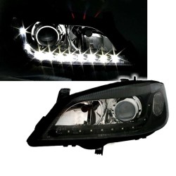 Μπροστινά Φανάρια Set Για Opel Astra G 97-04 DRL Μαύρα H7/H7 Depo Μπροστινά Φανάρια Set Για Opel Astra G 97-04 DRL Μαύρα H7/H7 Depo