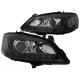 Μπροστινά Φανάρια Set Για Opel Astra G 97-04 DRL Μαύρα H7/H7 Depo
