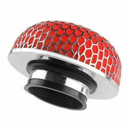 Φιλτροχοάνη Αυτοκινήτου Μανιτάρι Universal 65x155mm Φ77  Με 3 Αντάπτορες Φ60/63/70mm Κόκκινη