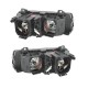 Μπροστινά Φανάρια Set Για Bmw 3 E36 90-99 Sedan / Compact / Touring Angel Eyes Μαύρα H7/H7 Depo