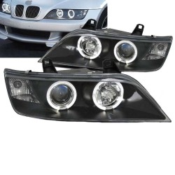 Μπροστινά Φανάρια Set Για Bmw Z3 95-02 Angel Eyes Black H1/H1 Sonar Μπροστινά Φανάρια Set Για Bmw Z3 95-02 Angel Eyes Black H1/H1 Sonar
