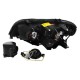 Μπροστινά Φανάρια Set Για Bmw X5 E53 99-03 Angel Eyes & Led Φλας Μαύρα H7/H7 Depo