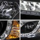 Μπροστινά Φανάρια Set Για Vw Passat 3BG 00-05 TRU DRL Μαύρα H1/H1 Sonar