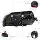 Μπροστινά Φανάρια Set Για Vw Passat 3BG 00-05 TRU DRL Μαύρα H1/H1 Sonar