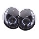 Μπροστινά Φανάρια Set Για Mini Cooper (R50/52/53) 01-06 DRL Μαύρα H1/H1 Με Μοτέρ Sonarr