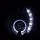 Μπροστινά Φανάρια Set Για Mini Cooper (R50/52/53) 01-06 DRL Μαύρα H1/H1 Με Μοτέρ Sonarr