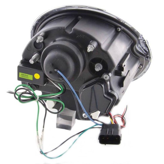 Μπροστινά Φανάρια Set Για Mini Cooper (R50/52/53) 01-06 DRL Μαύρα H1/H1 Με Μοτέρ Sonarr