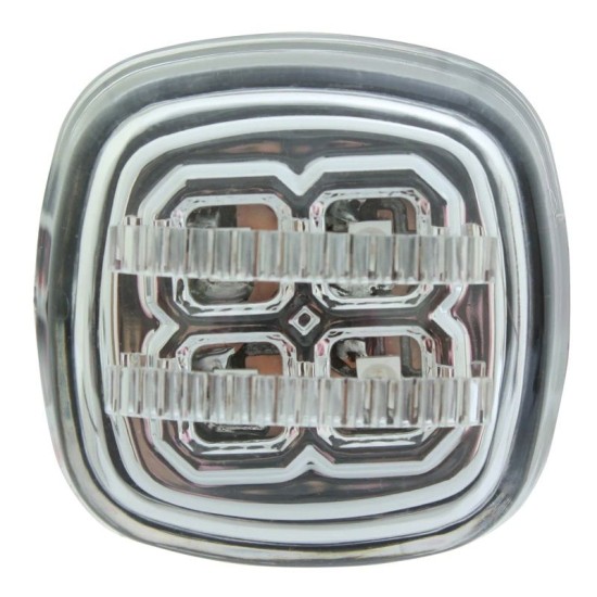 Πλαϊνά Φλας Φτερού Για Audi A3 8L 96-00 / A4 B5 94-98 / Skoda Octavia 97-04 / Fabia 00-04 Τετράγωνα Led Chrome 2 Τεμάχια