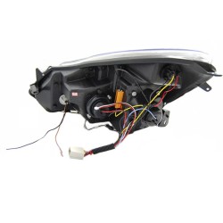 Μπροστινά Φανάρια Set Για Opel Corsa D 06-11 DRL & Led Φλας Χρωμίου H1/H1 JunYan Μπροστινά Φανάρια Set Για Opel Corsa D 06-11 DRL & Led Φλας Χρωμίου H1/H1 JunYan