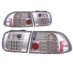 Πισινά Φανάρια Set Για Honda Civic 92-95 2D/4D Led Chrome Sonar Πισινά Φανάρια Set Για Honda Civic 92-95 2D/4D Led Chrome Sonar