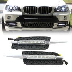 DRL Set Για Bmw X5 E70 07-09 Με Απλό Προφυλακτήρα 2 Τεμάχια DRL Set Για Bmw X5 E70 07-09 Με Απλό Προφυλακτήρα 2 Τεμάχια