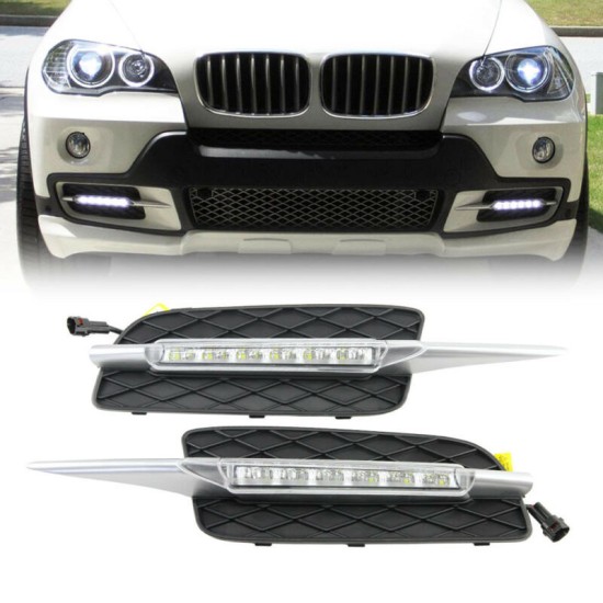 DRL Set Για Bmw X5 E70 07-09 Με Απλό Προφυλακτήρα 2 Τεμάχια