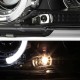 Μπροστινά Φανάρια Set Για Bmw 3 E36 90-99 Coupe / Cabrio Angel Eyes & Led Μαύρα H1/H1 Sonar